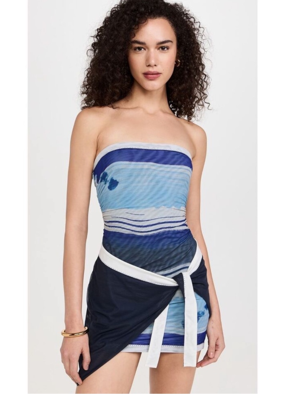 SIR. Breeze Mini Dress In Shoreline Stripe Sz 8